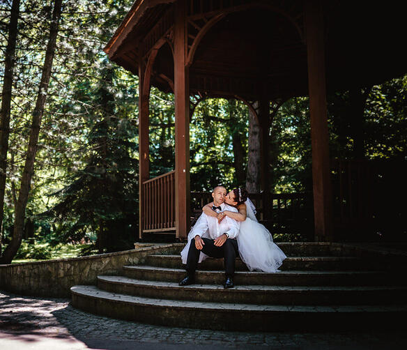 sesja ślubna w parku oliwskim w gdańsku